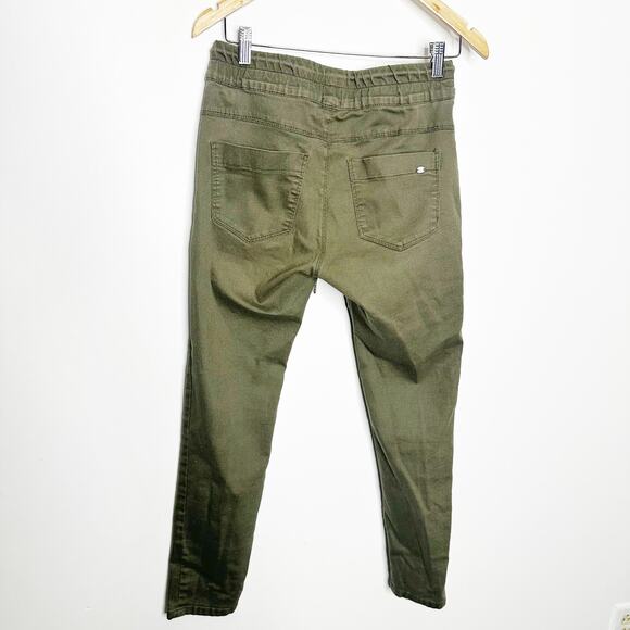 FLOG Shely Olive OG Pull on Jogger green stretch drawstring pockets women's 29 - Picture 3 of 10